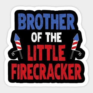 Matching Family Brother Birthday Party Fourth of July Sticker